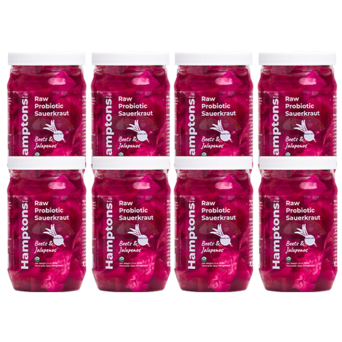 Raw Probiotic Sauerkraut - Beets & Jalapenos
