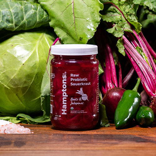 Raw Probiotic Sauerkraut - Beets & Jalapenos