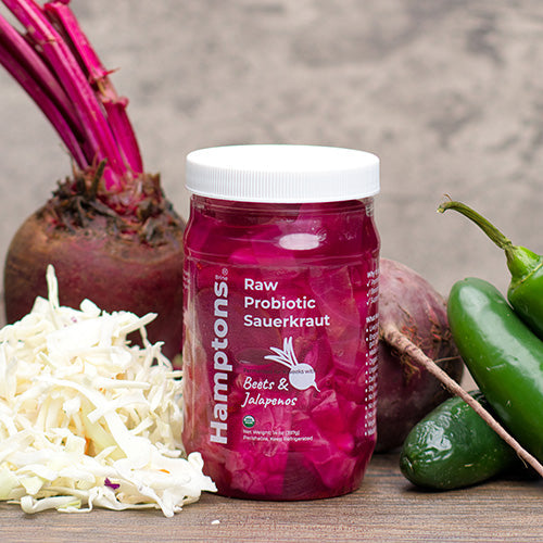 Raw Probiotic Sauerkraut - Beets & Jalapenos