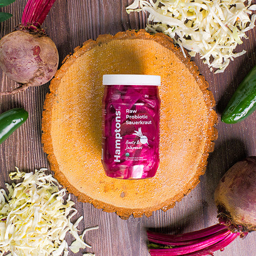Raw Probiotic Sauerkraut - Beets & Jalapenos