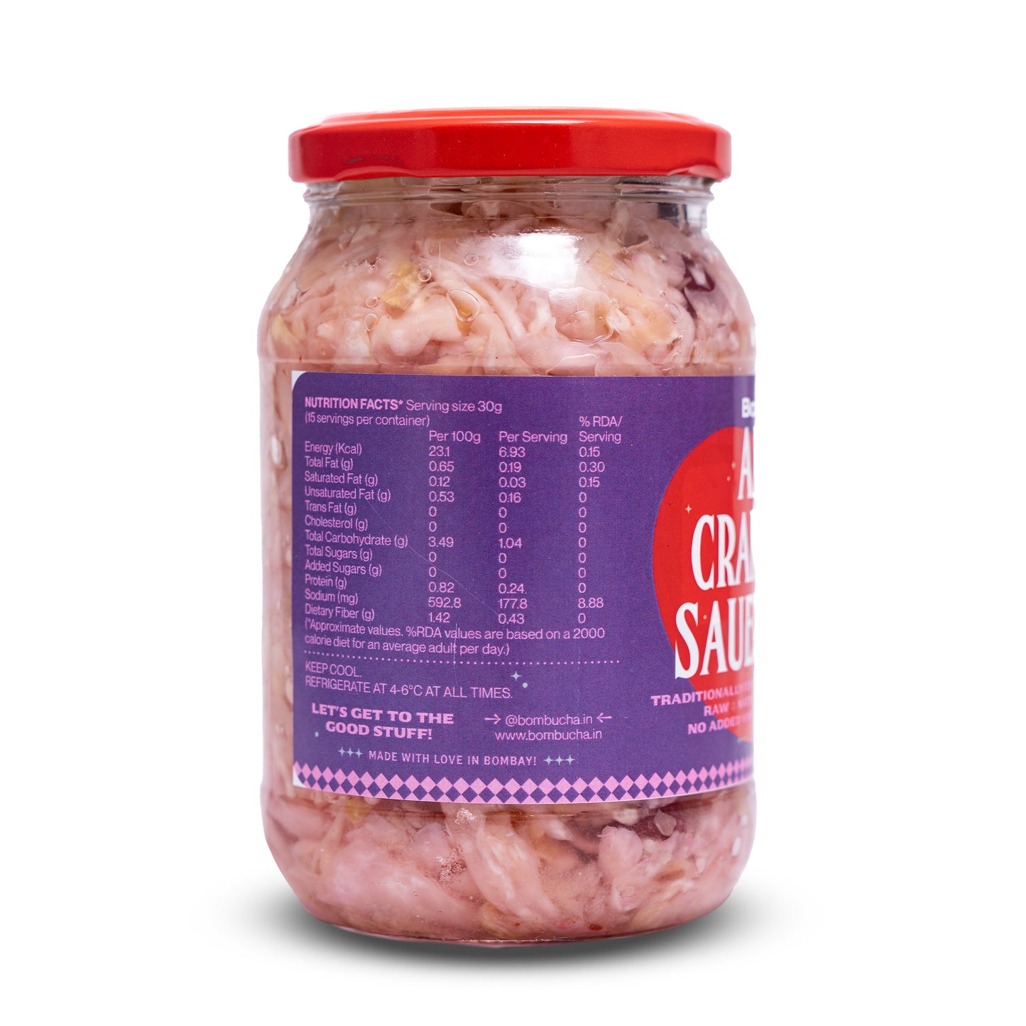 Sauerkraut-Apple Cranberry & Cabbage 450gm (HYD)