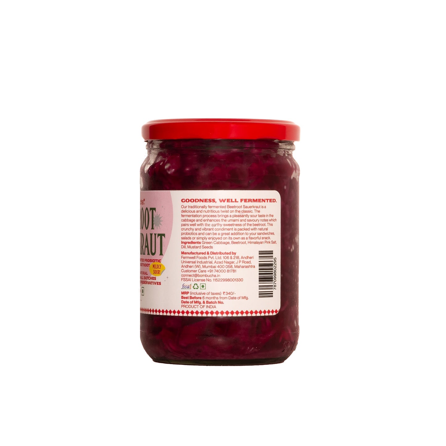Sauerkraut-Beetroot & Cabbage 450gm (KOL)