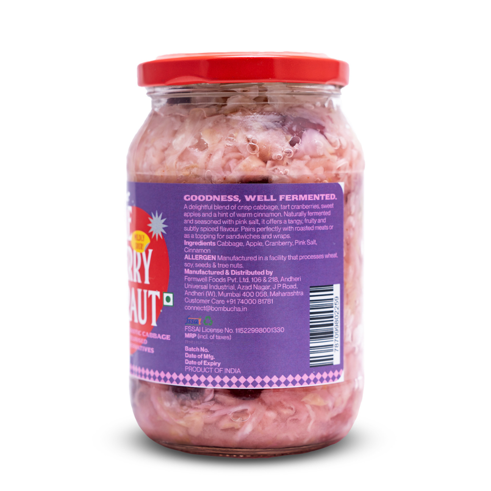 Sauerkraut-Apple Cranberry & Cabbage 450gm (HYD)
