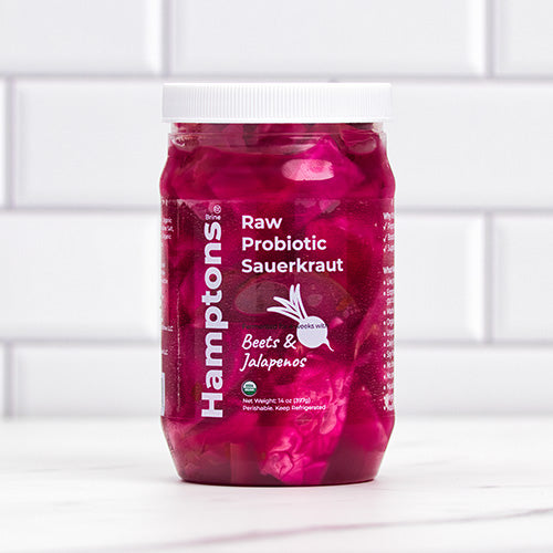 Raw Probiotic Sauerkraut - Beets & Jalapenos