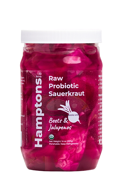 Raw Probiotic Sauerkraut - Beets & Jalapenos